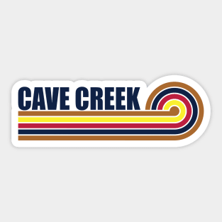 Cave Creek Arizona horizontal sunset Sticker